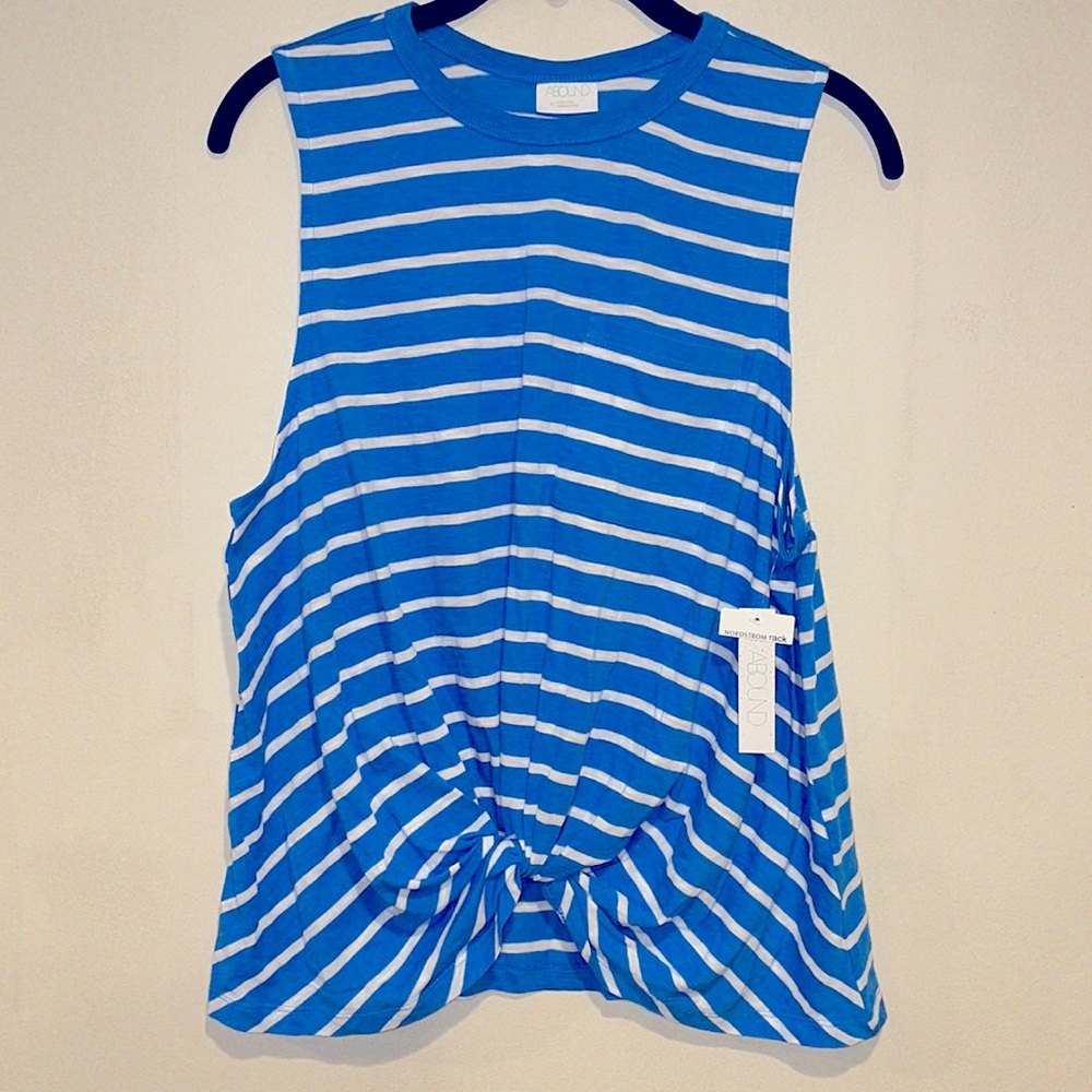 Cotton and Modal Striped Tee XL NWT